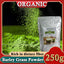 Organic Barley Grass Powder 250g, Green Superfood for Smoothie, Shakes and Salads Contains Iron Vitamin C, & Vitamin E – Non-GMO Gluten-Free Soy-Free Vegan