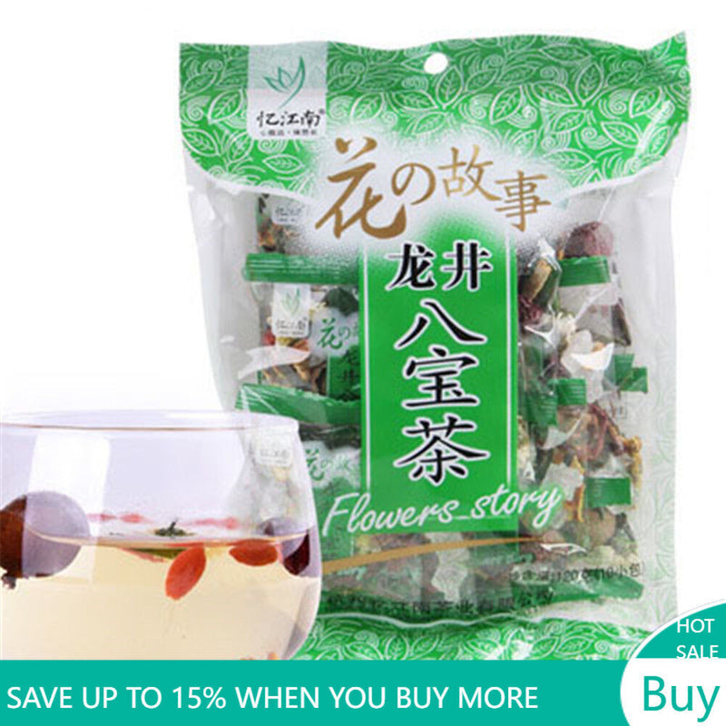 120g Red Date Longan Long Jing Tea Eight Treasure Tea Ba Bao Cha Chinese Herbal