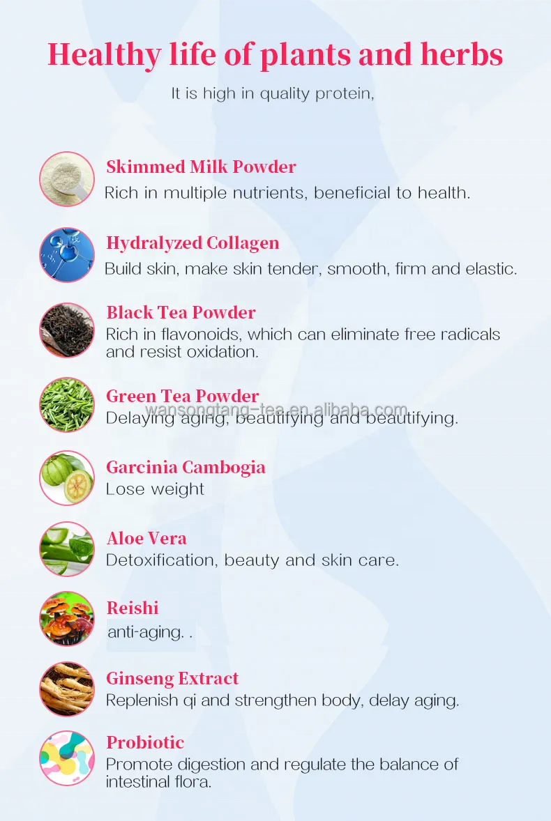 Collagen Milk Tea Stylish and Beauty Protein Powder Instant Powder 10g*10bags