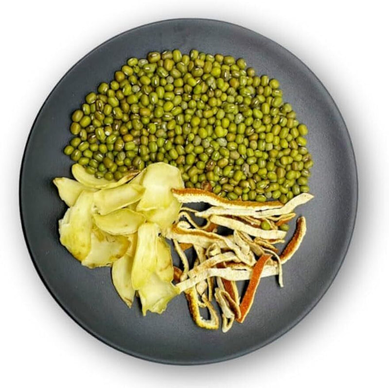 140g 4.9oz Cantonese Soup-orange peel &Mung bean& lily Sweet Soup-(Pack of 1)