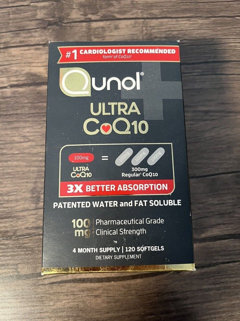 Qunol Ultra CoQ10 Better Absorption Supplement Tablet - 90 Count Exp 3/2026