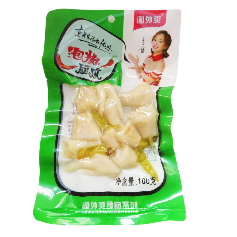 100g Spicy Wild Pepper Ready-to-Eat Treat Pickled Chicken Feet Snack