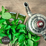 Peppermint Green Tea Refreshing Tea for Work Drowsy Awake Tea Bags 20 Bags
