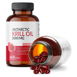 Antarctic Krill Oil 2000 mg 120 Softgels | Omega-3 EPA, DHA, with Astaxanthin