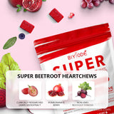 SuperBeets Heart Chews, Nitric Oxide and Blood Pressure Support Non-GMO 60 Count
