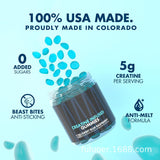 CREATINE INFUSED GUMMIES Beast Bites Supplements Sweet Blue Raspberry 150ct.