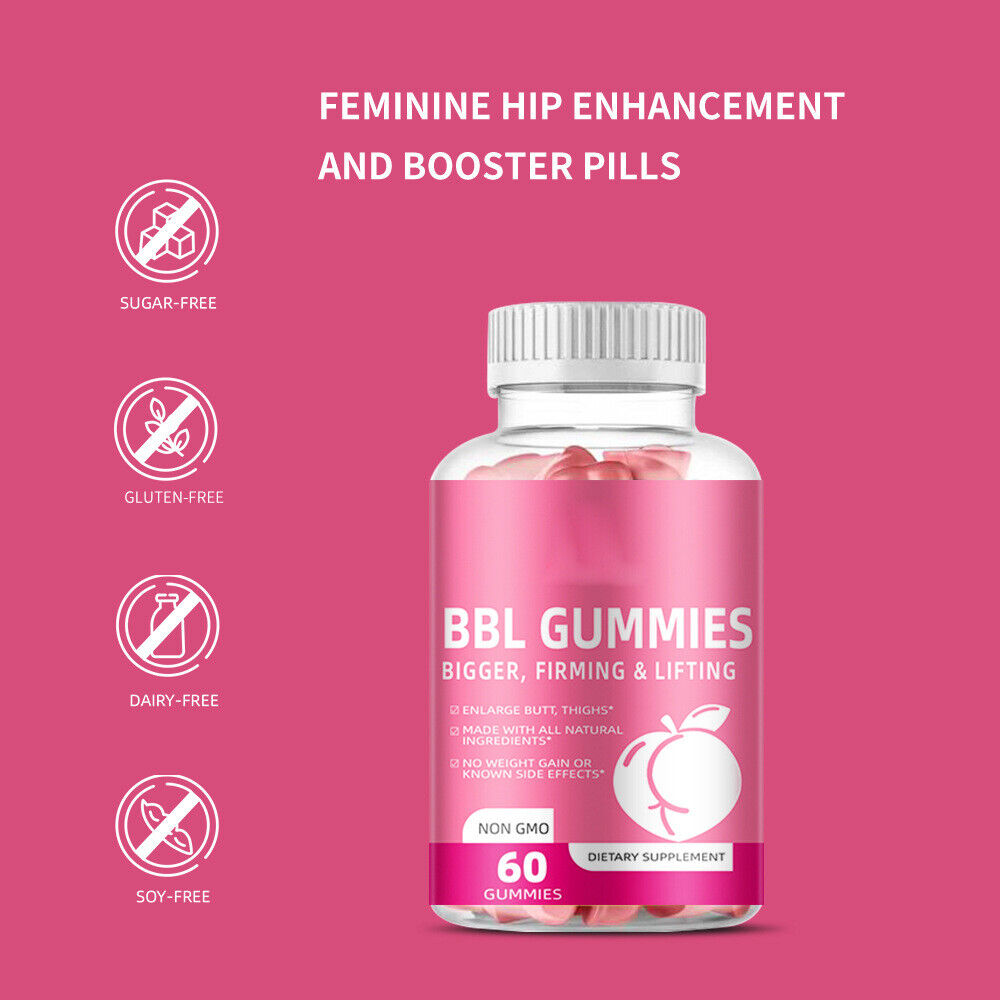 Women's Butt Lift Gummies All Natural BBL GUMMIES 60 Gummies