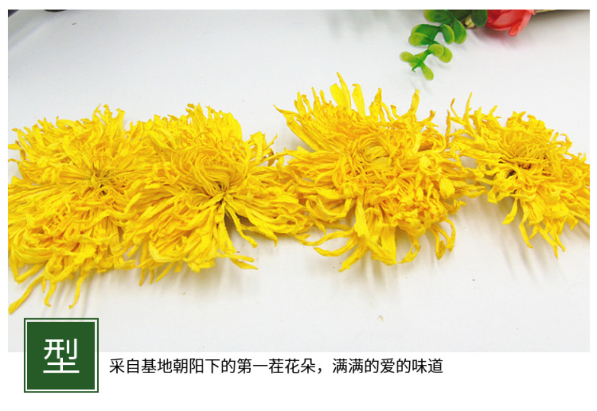 Base direct supply of bulk golden chrysanthemum large chrysanthemum tea 17.6oz