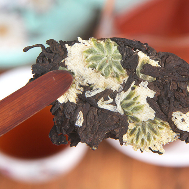 100g*5pcs Chrysanthemum Pu-erh Tea Organic Ripe Pu-erh Tea Gift Tea Health Care