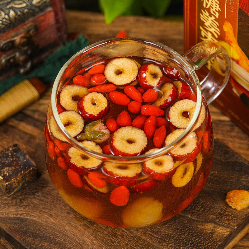Natural Super Grade  Ajiao Black Sugar Ginger Jujube Tea Combination Health Tea