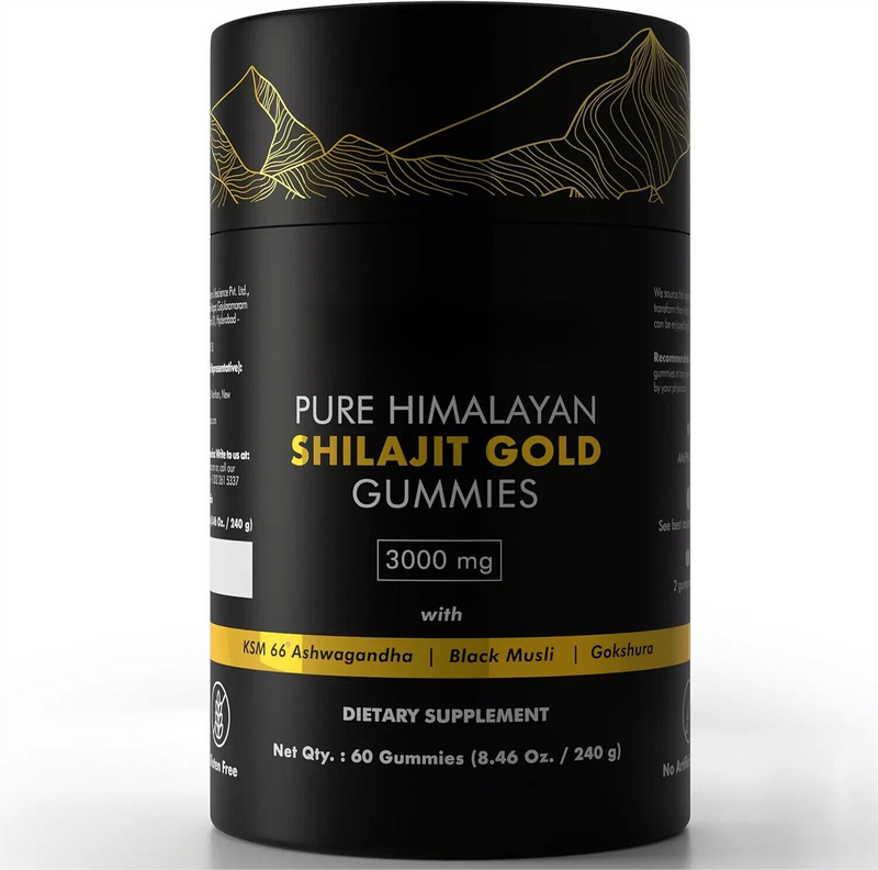 Himalayan Shilajit Gummies | Immune Support with Ashwagandha & Chaga Mushroom