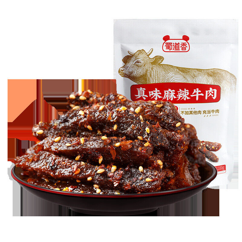 Spicy / Marinated Spicy Spicy Beef Jerky 100g Snacks Würziges Rindfleisch Jerky