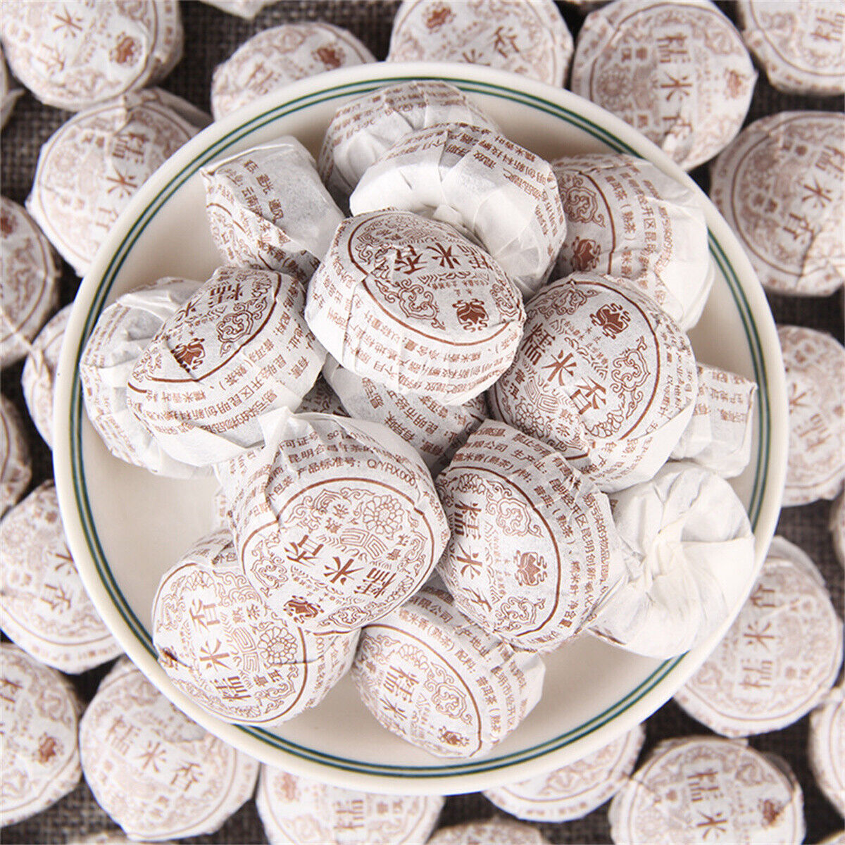 100g Puerh Tea Yunnan Glutinous Rice Flavor Tuocha Puer Black Tea Ripe Pu Er Tea