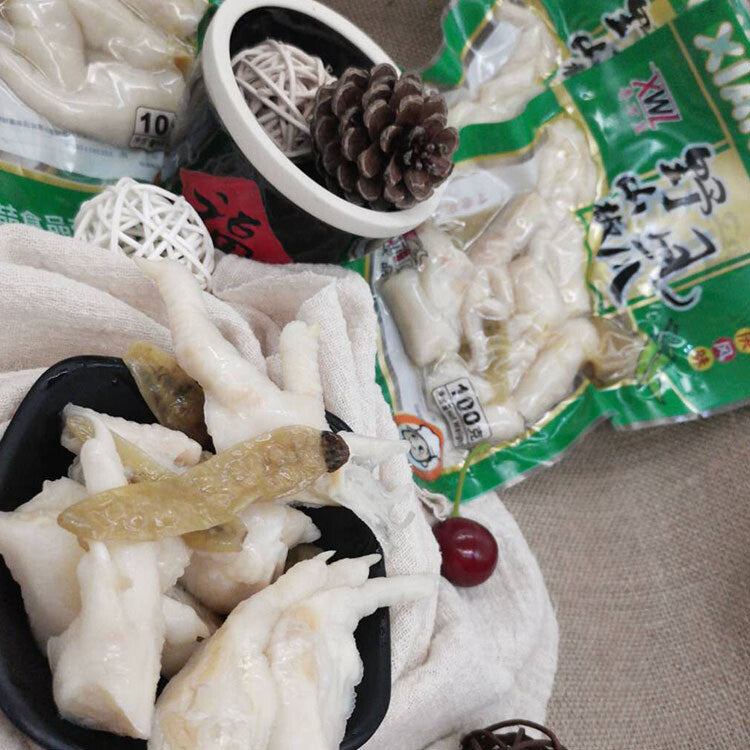100g Spicy Wild Pepper Ready-to-Eat Treat Pickled Chicken Feet Snack