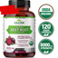 USDA Organic Extra Strength Beet Root 20:1 Extract 8000 mg Strength 120 Capsules
