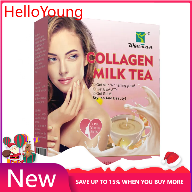 Collagen Milk Tea Stylish and Beauty Protein Powder Instant Powder 10g*10bags