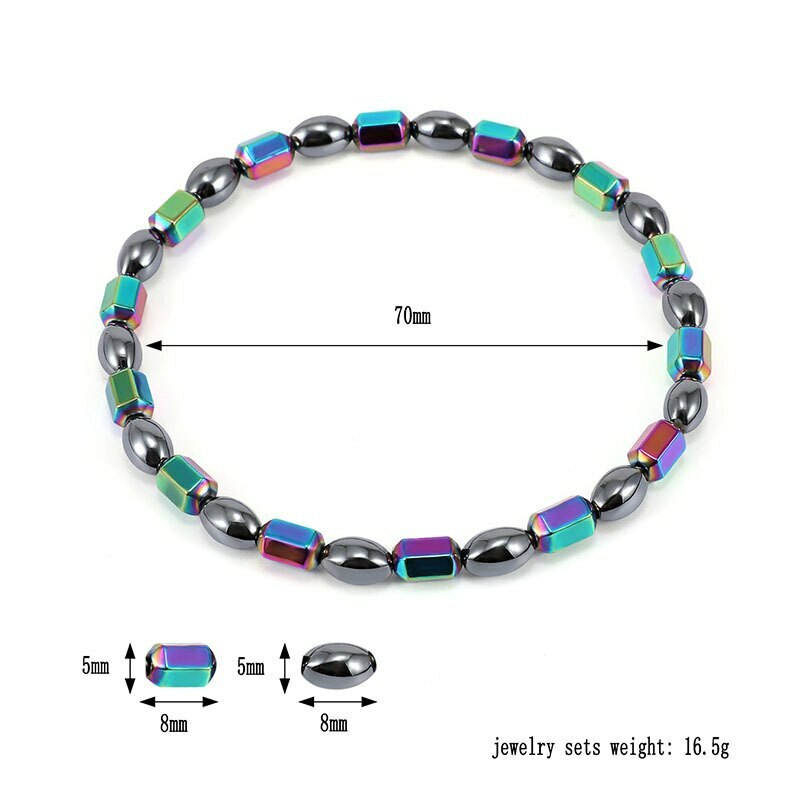 Jewelry Massage Stone Magnetic Therapy Bracelet Anklet Weight Loss Health Care