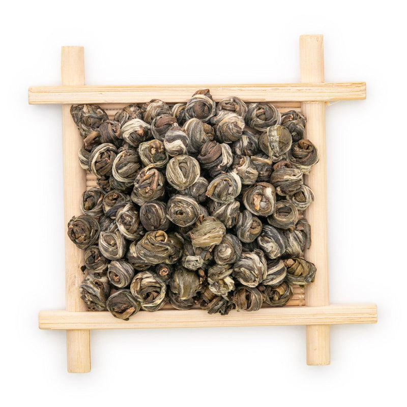 100g High quality and fragrant aroma Chinese Jasmine Pearls Green Tea 1st Grade