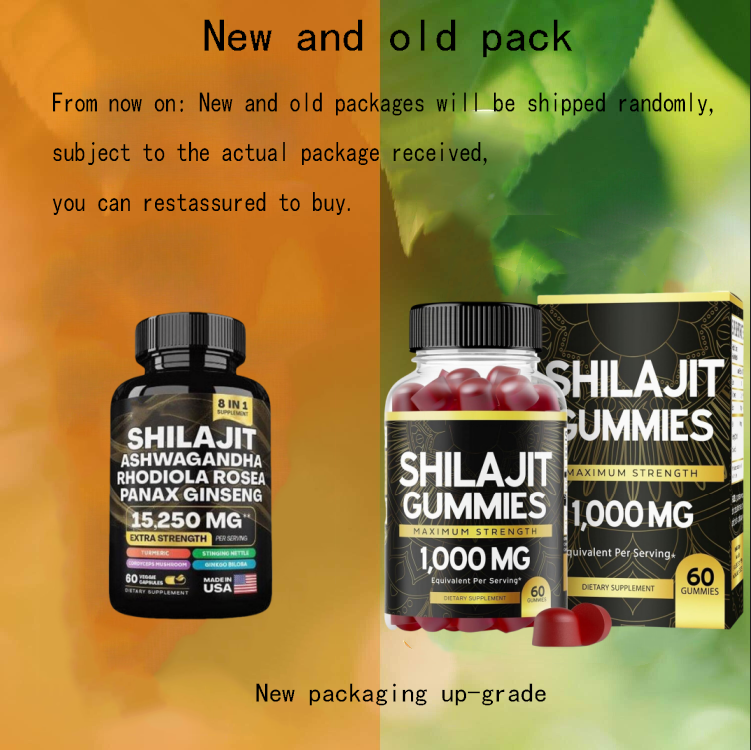 Naturally Occurring Fulvic Acid NonGMO Pure Shilajit 1000mg 60 Pills Asphaltum
