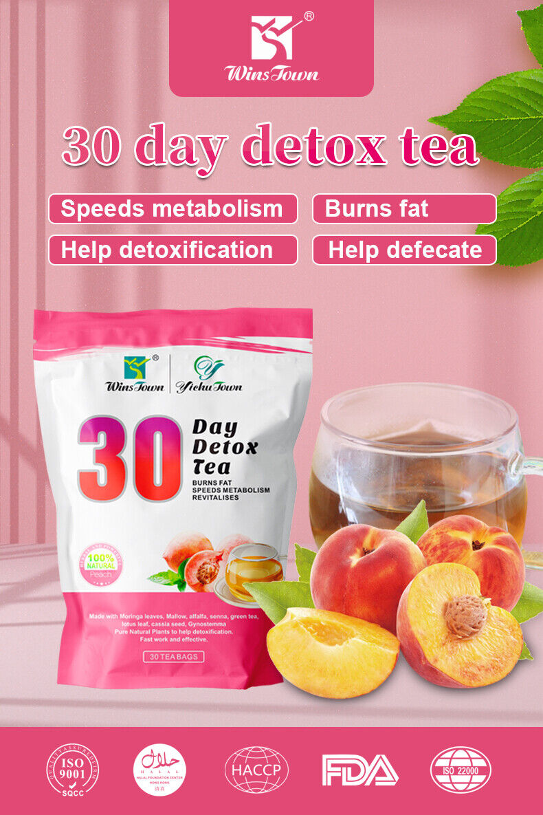 Peach Flavor Slimming Tea  New Weight Loss Fat Burning Senna Tea Herbal