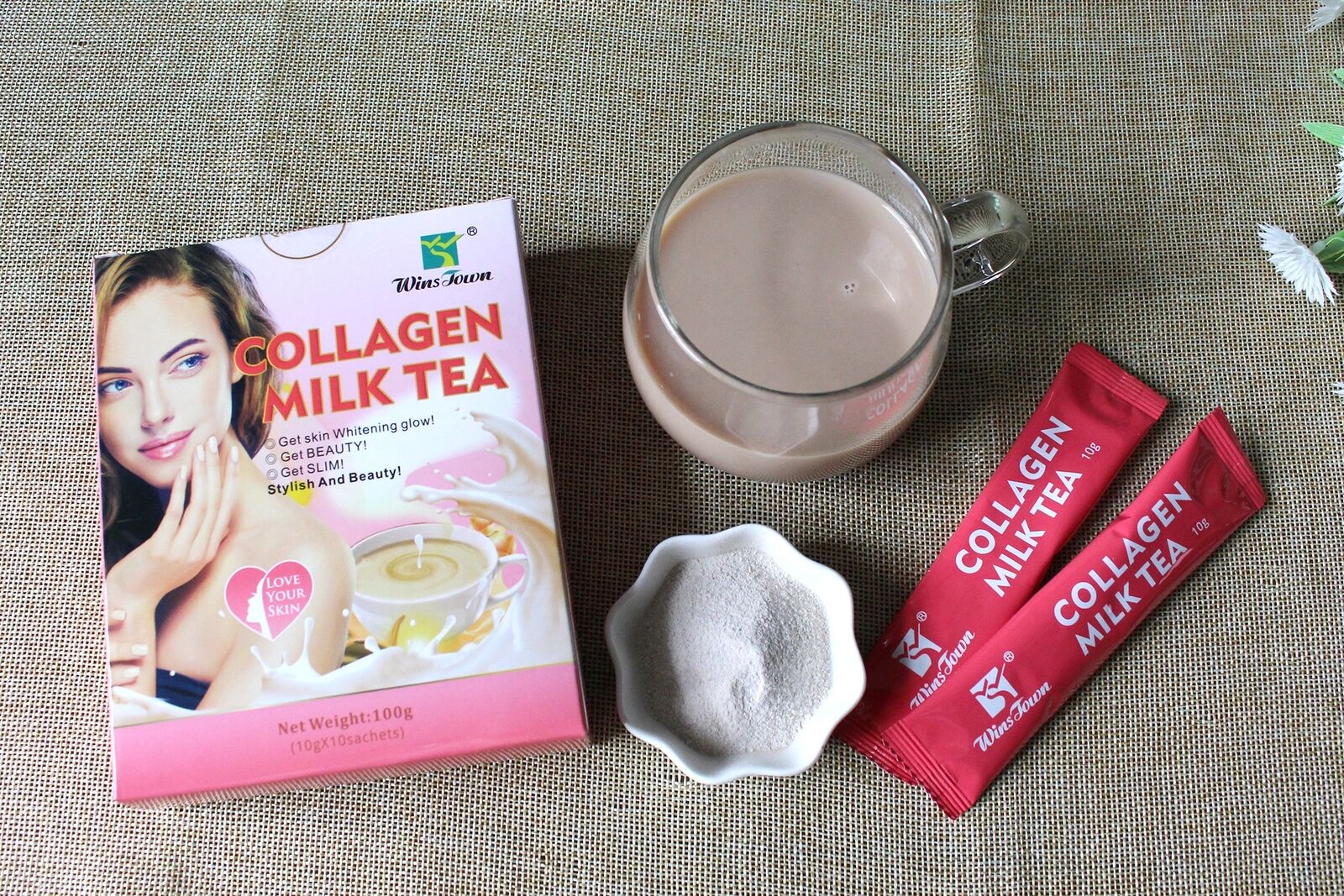 Collagen Tea Beauty Instant Collagen Powder Nutritional Supplement 10g*10bags
