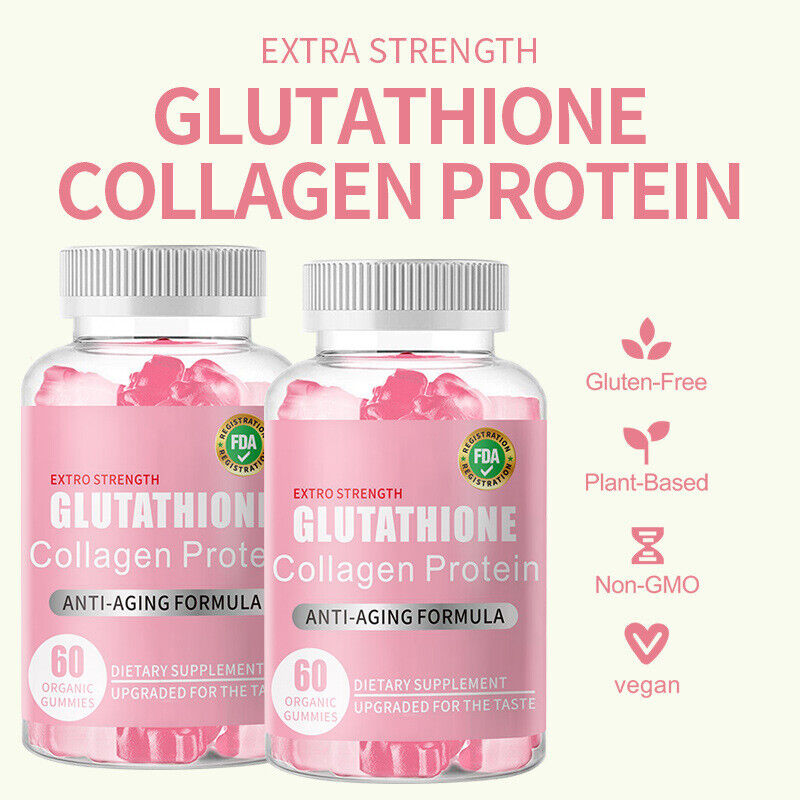 Heißer Verkauf Glutathion Collagen Protein Anti-Aging Formel Gummies 60 Kapseln