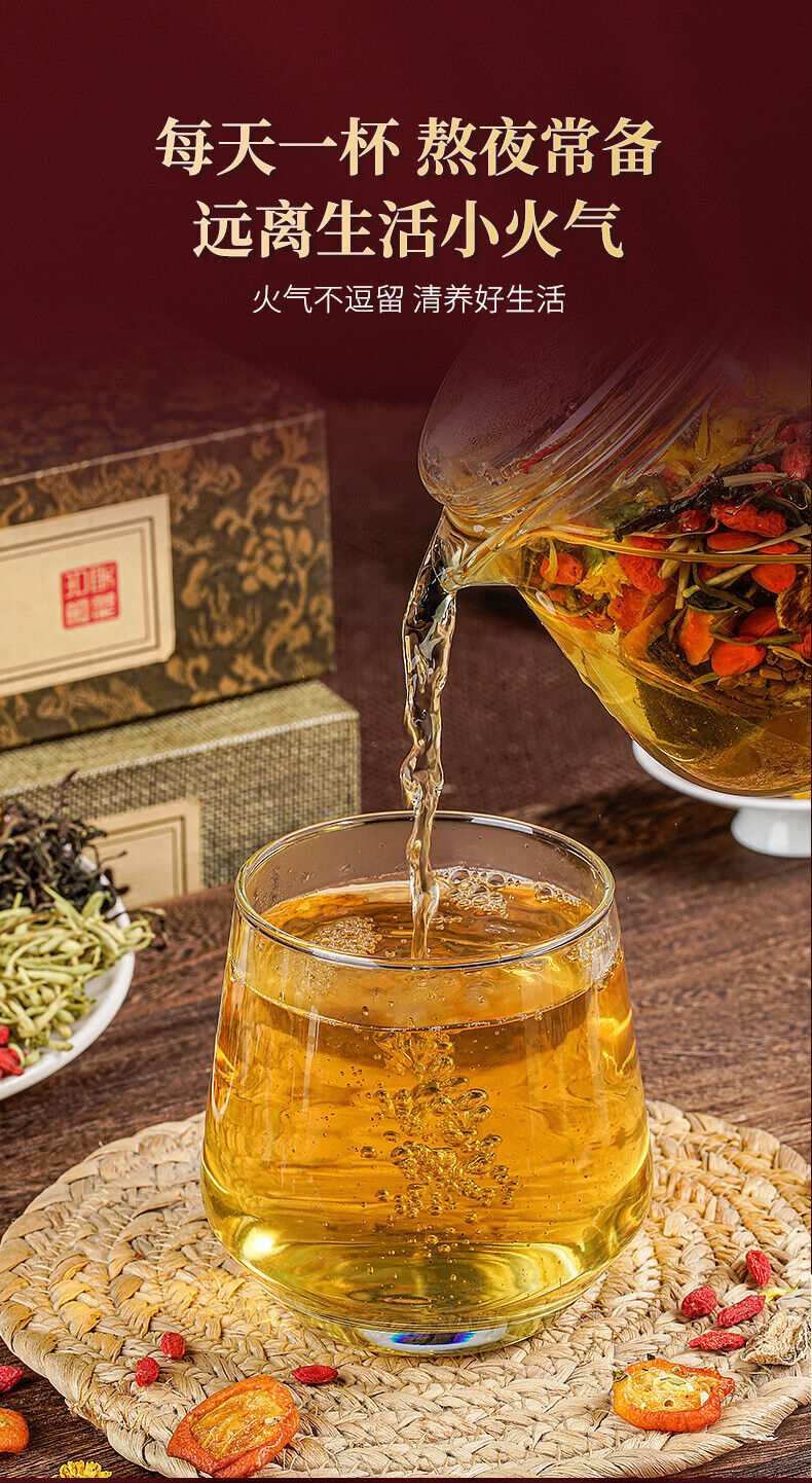 Chrysanthemum cassia seed siraitia grosvenorii medlar honeysuckle dandelion tea