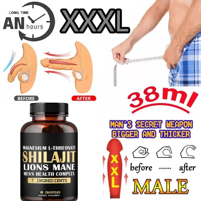 Shilajit Pure Himalayan Organic Ashwagandha Maca Ro... 1000mg Health Complex as