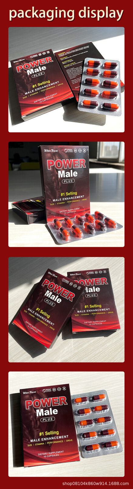 power male capsule plus male enhancement slze stamina drive 10caps*2boxes