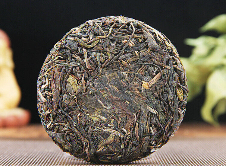 100g Pu-erh Raw Tea Cake 普洱生茶饼布朗山普洱七子饼圆茶生饼100克小饼茶叶