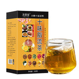 10 Herb Lipid Flow Tea 200g 40 Bags Herbal Blend Lemon Winter Melon Lotus