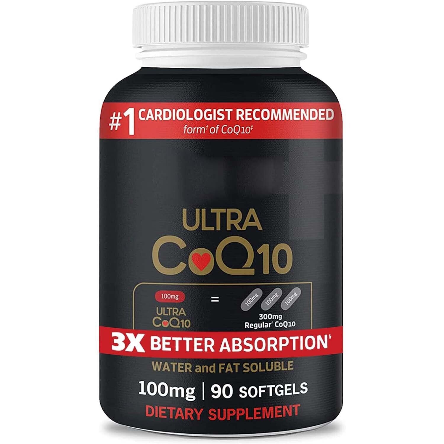 Qunol Ultra CoQ10 - 100 mg - 90 Softgels / NEW & SEALED / EXP 2/26