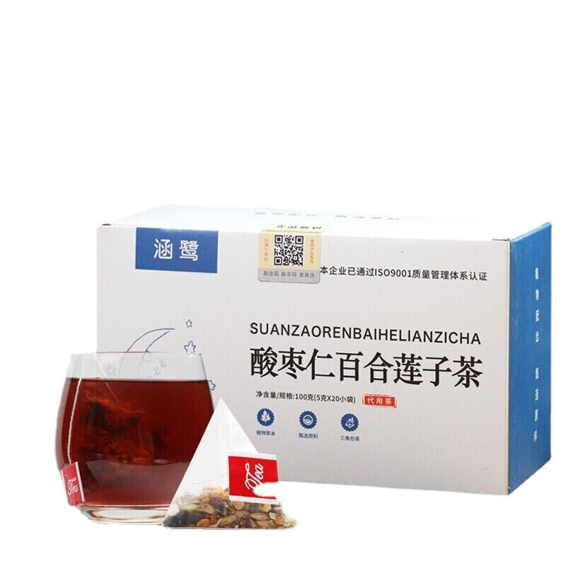 100g Organic Jujube Seed Healthy Herbal Tea Lotus Tea Suanzaoren Lianzi Herb Tea
