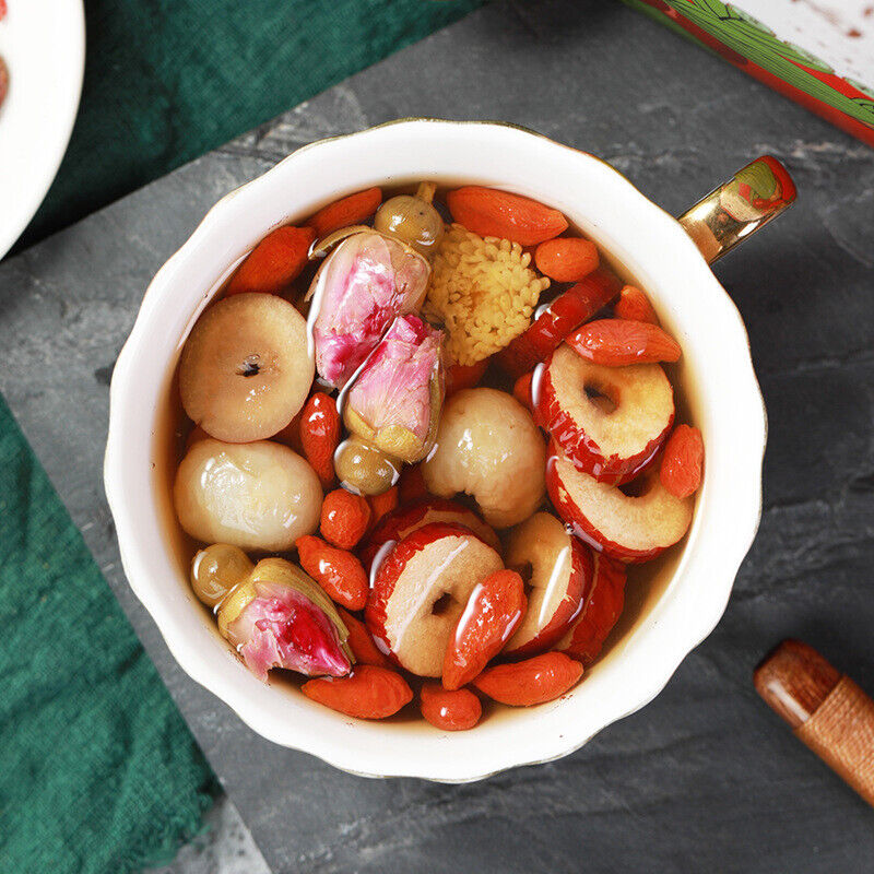 150g Nährender Zimt Rote Datteln Wolfsbeerentee Chrysanthemen-Rosen-Tee