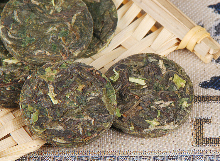 100g Raw Tea Mini Sticky Rice Pu-erh Tea Cakes Yunnan Strong Aroma