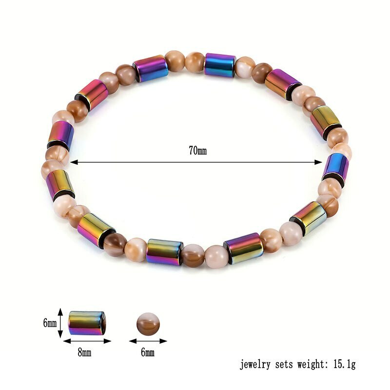 Jewelry Massage Stone Magnetic Therapy Bracelet Anklet Weight Loss Health Care