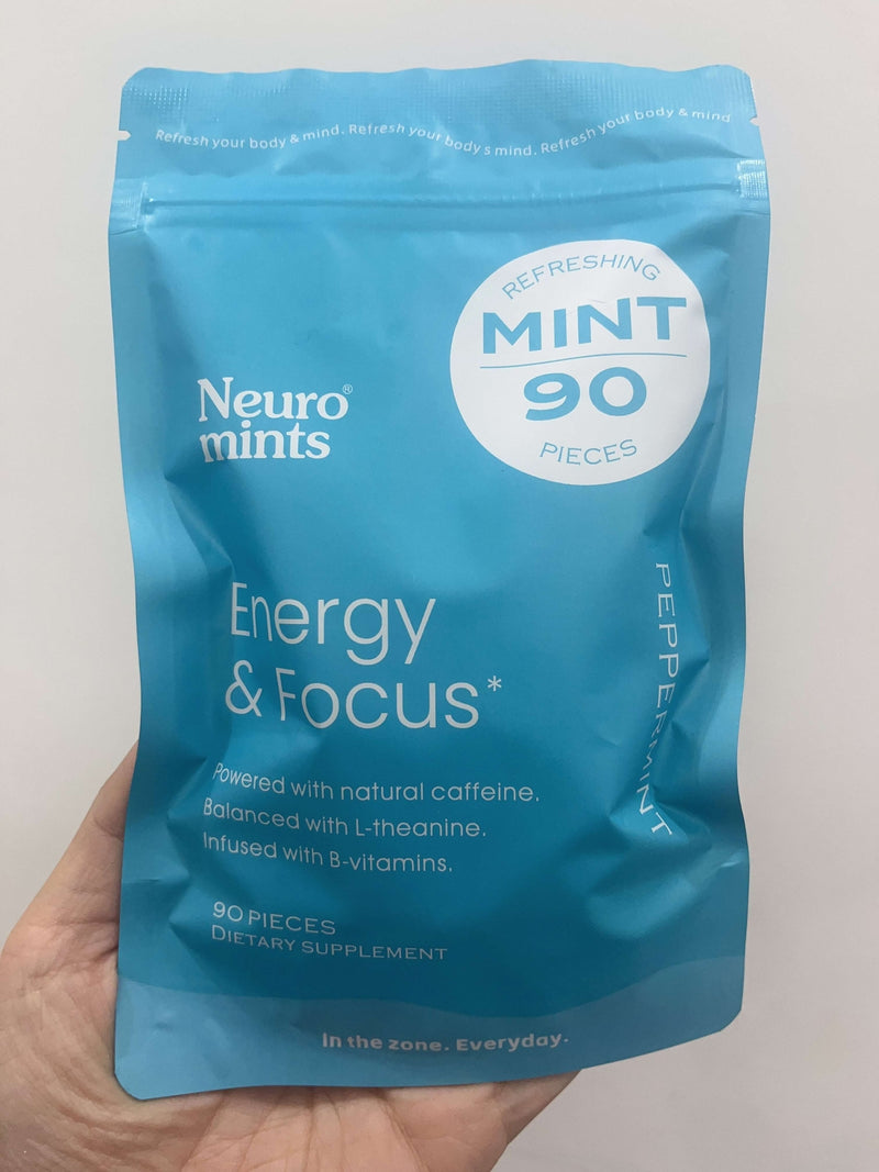 Neuro Mints Nootropic Energy Caffeine Mints | 40mg Caffeine + 60mg L-theanine +