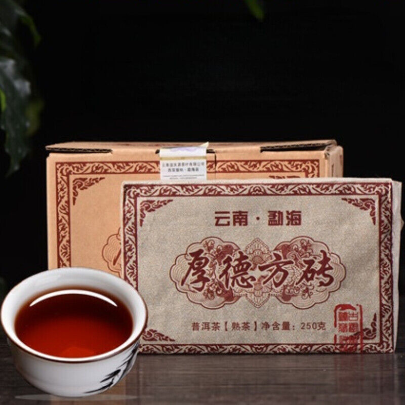 1000g Menghai Ecological Big Tree Organic Puerh Ripe Tea Brick Pu-Erh Black Tea