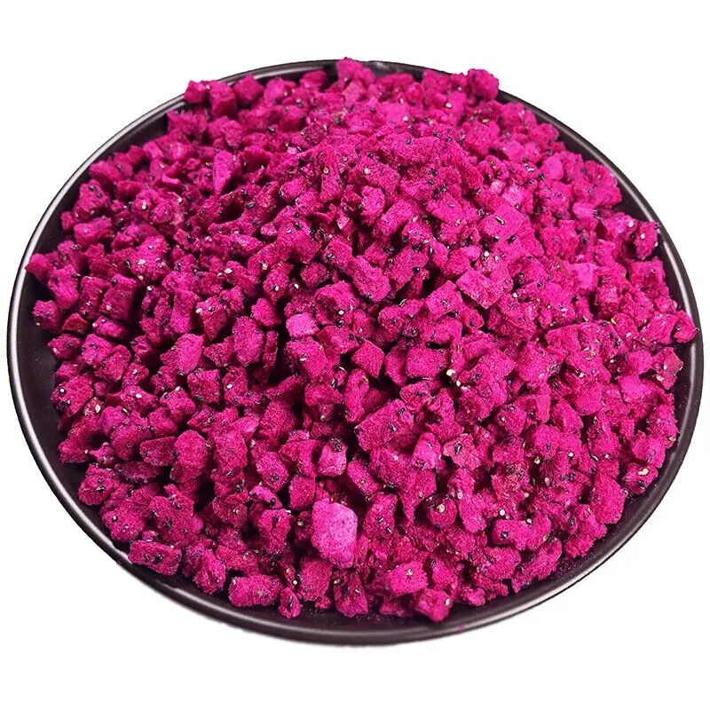 Premium Freeze Dried Red Dragon Fruit (Pitaya) Dice - Strong Flavour Taste