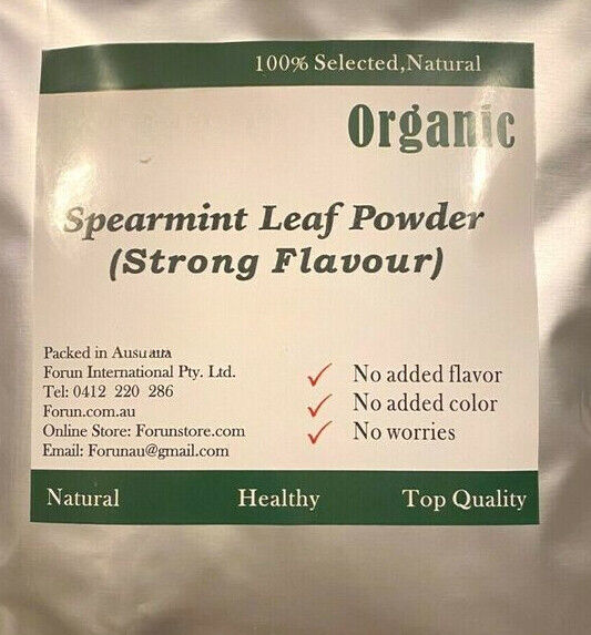 HELLOYOUNG Premium Spearmint Powder (Mint powder) -100% Pure, Strong Flavour