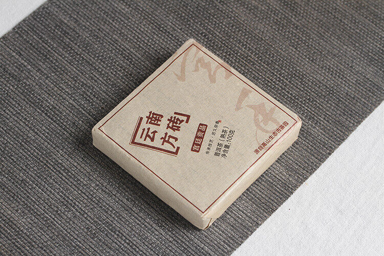 100g  Yunnan Puerh Tea Leaves Yunnan Square Brick Puerh Ripe Tea