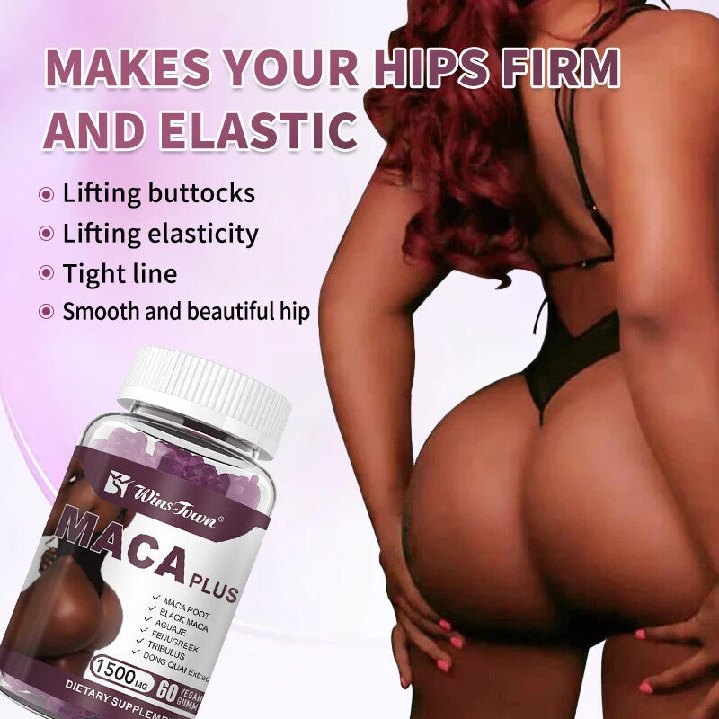Maca Root Gummies Buttock Enhancement Big Butt and Hip Firming Maca Plus Gummies