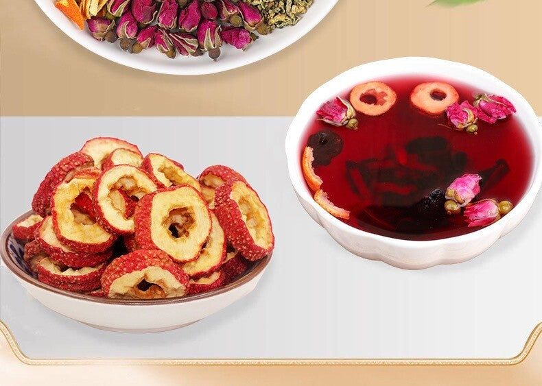 100g Plum Mulberry Hawthorn Lotus Leaf Rose Tea for Health and Wellness