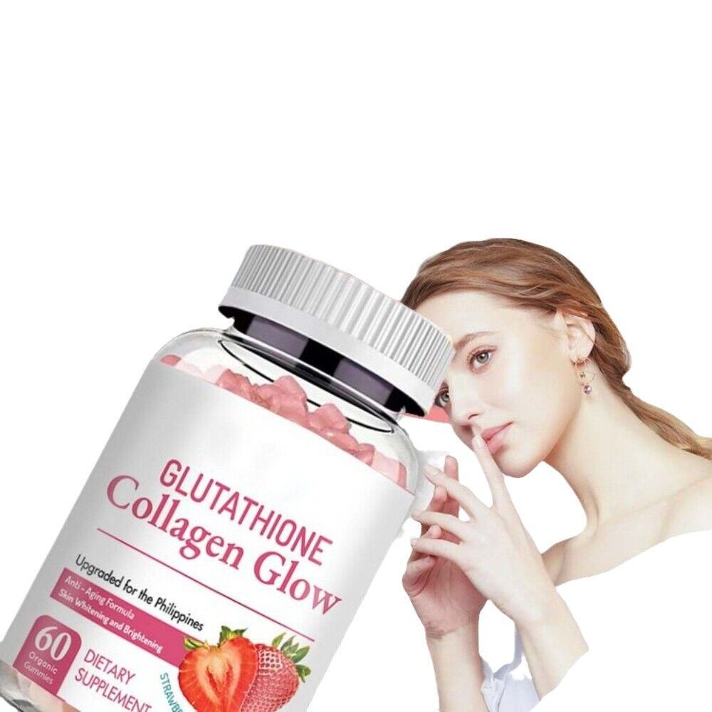 Nature Glow Glutathione Collagen - Strawberry Flavor/60 Organic Chewable Gummies