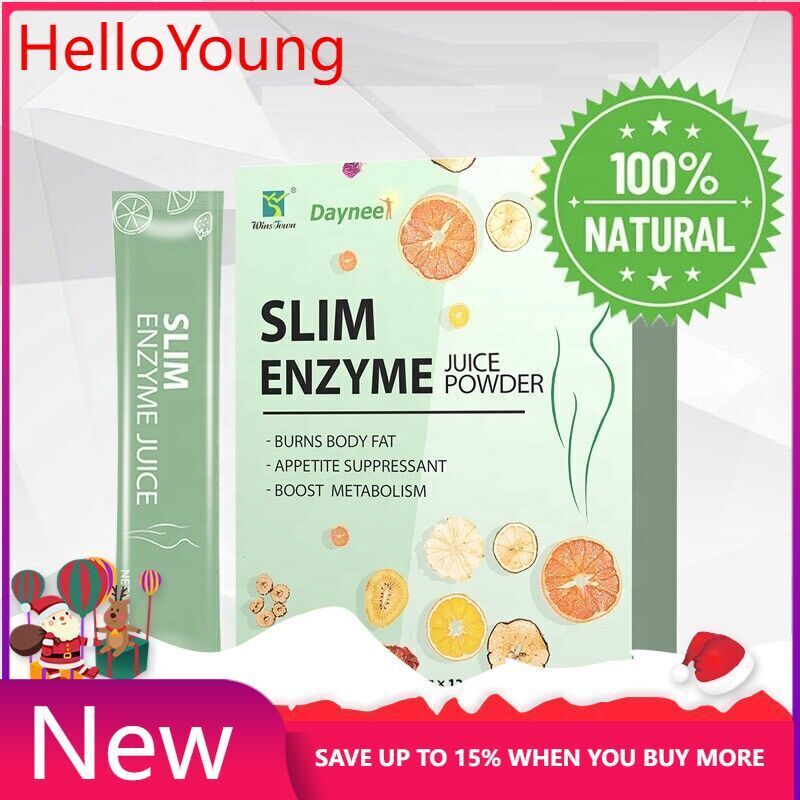 Slimming Tea Enzyme  Herbal Powder Flat Belly Lose Weight Detox Juice Tea 6g*12