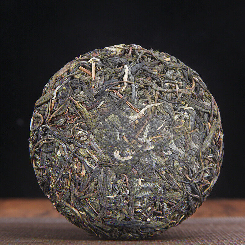 100g Yunnan Menghai He Kai Sun Green Pu-erh Raw Tea Cake Seven Seed Cake Tea