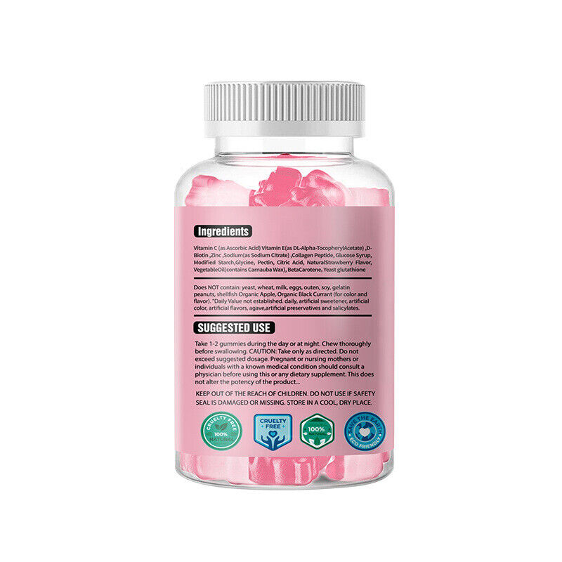 Heißer Verkauf Glutathion Collagen Protein Anti-Aging Formel Gummies 60 Kapseln