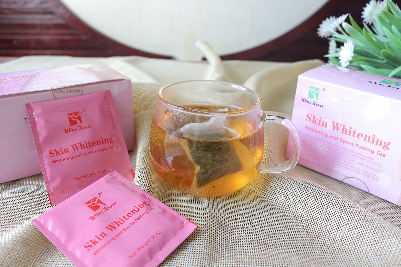 Private Label Skin Beauty Whitening Tea Natural Herbal Anti Aging Lightening Tea