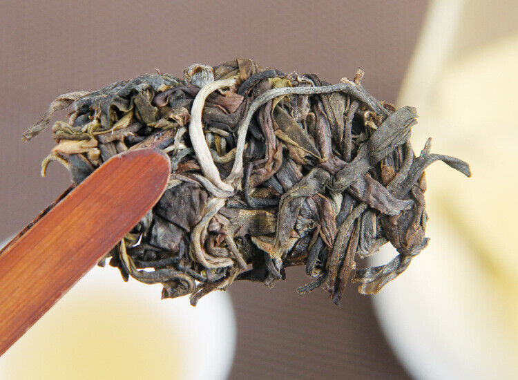 100g Pu-erh Raw Tea Cake 普洱生茶饼布朗山普洱七子饼圆茶生饼100克小饼茶叶