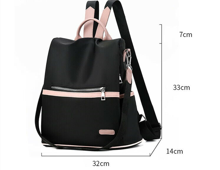Casual Waterproof Oxford Backpack Nylon Fashion Travel Teenage School Bag Women